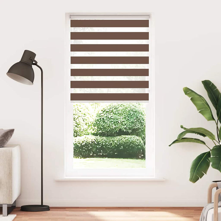 zebragardin brun 105x200 cm stofbredde 100,9 cm polyester