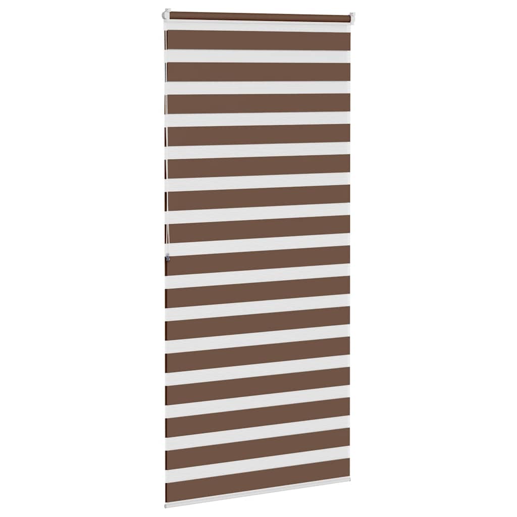 zebragardin brun 105x200 cm stofbredde 100,9 cm polyester