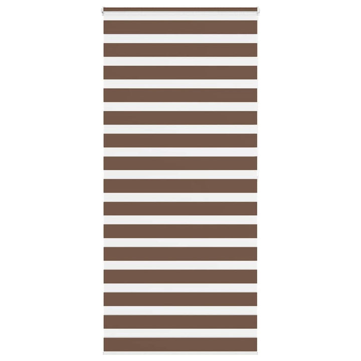 zebragardin brun 115x200 cm stofbredde 110,9 cm polyester