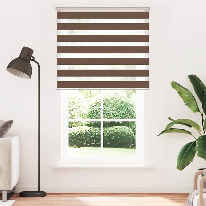 zebragardin brun 120x200 cm stofbredde 115,9 cm polyester