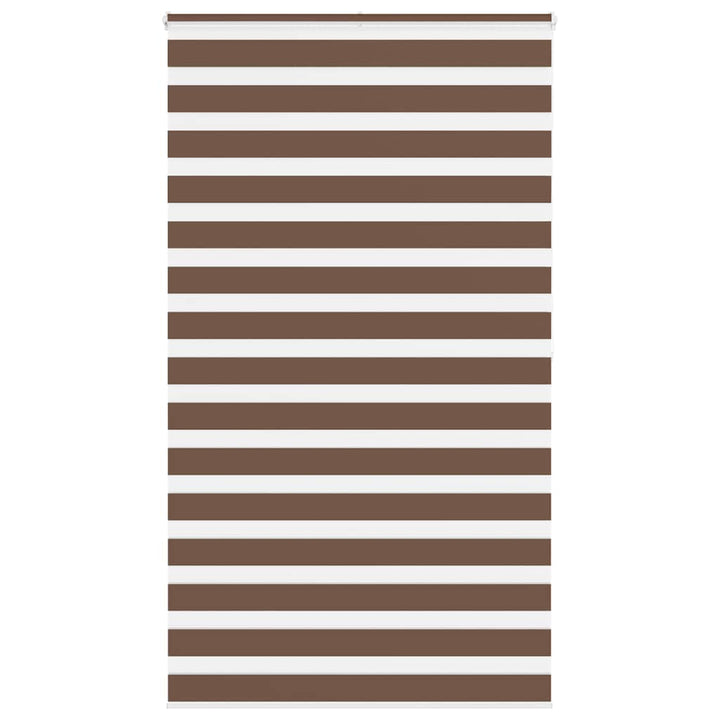 zebragardin brun 130x200 cm stofbredde 125,9 cm polyester