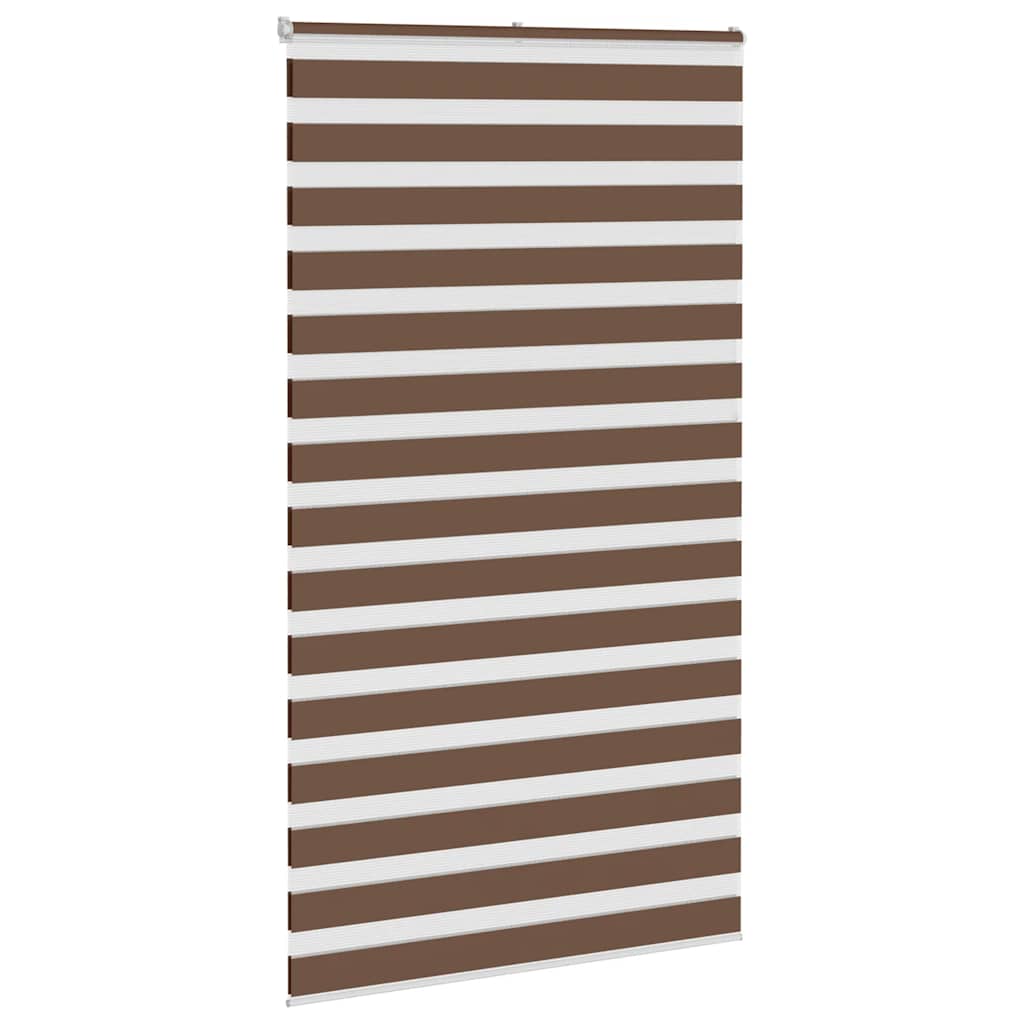 zebragardin brun 130x200 cm stofbredde 125,9 cm polyester