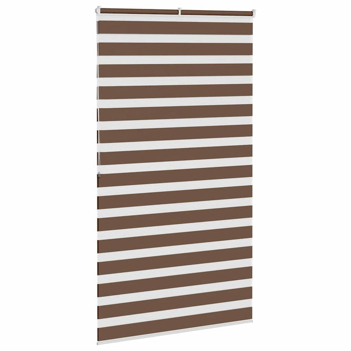 zebragardin brun 130x200 cm stofbredde 125,9 cm polyester