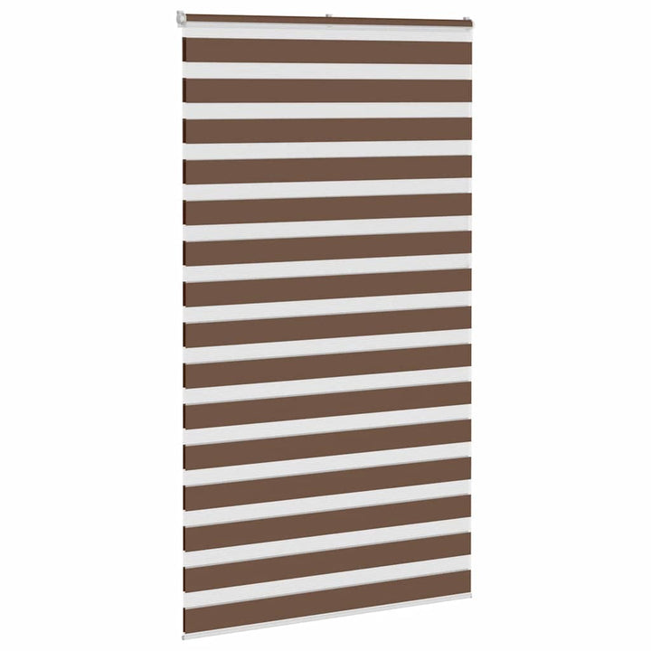 zebragardin brun 135x200 cm stofbredde 130,9 cm polyester