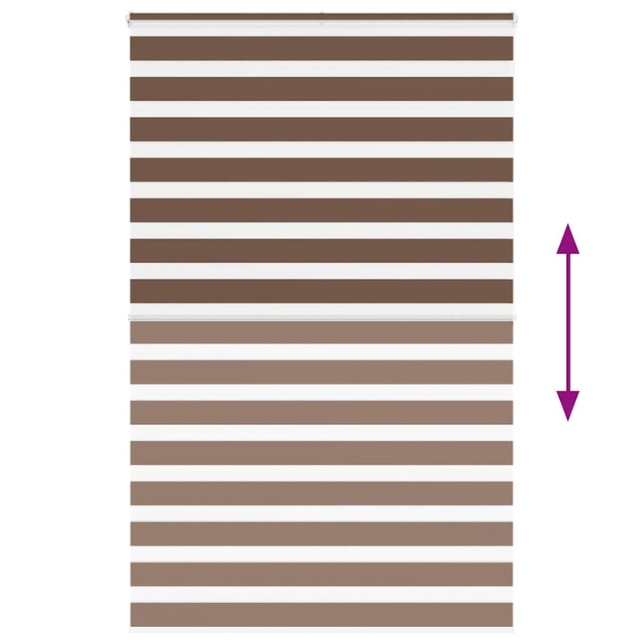 zebragardin brun 145x200 cm stofbredde 140,9 cm polyester