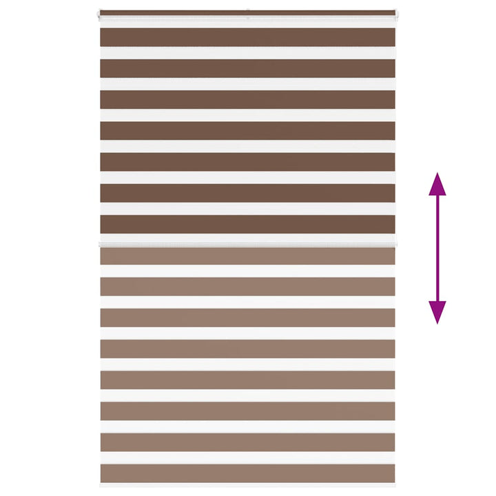 zebragardin brun 150x200 cm stofbredde 145,9 cm polyester