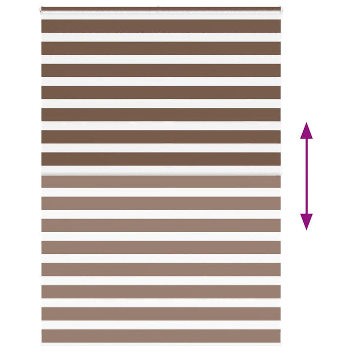 zebragardin brun 155x200 cm stofbredde 150,9 cm polyester