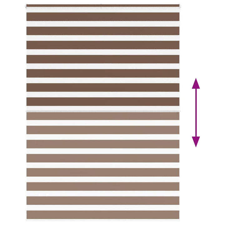 zebragardin brun 160x200 cm stofbredde 155,9 cm polyester