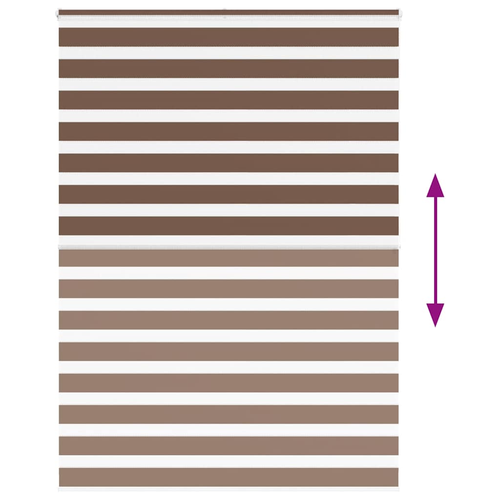 zebragardin brun 165x200 cm stofbredde 160,9 cm polyester