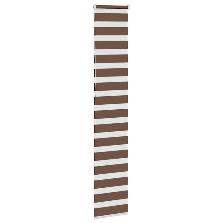 zebragardin brun 45x230 cm stofbredde 40,9 cm polyester