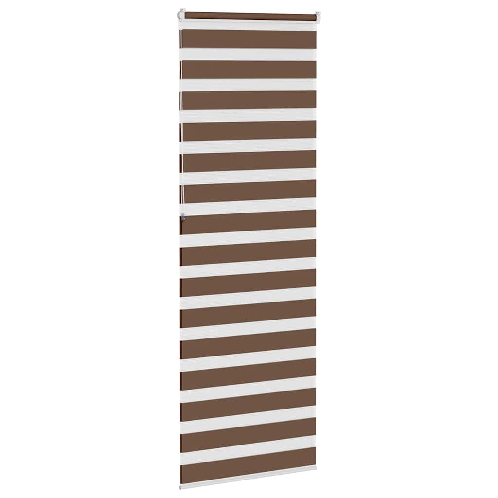 zebragardin brun 75x230 cm stofbredde 70,9 cm polyester