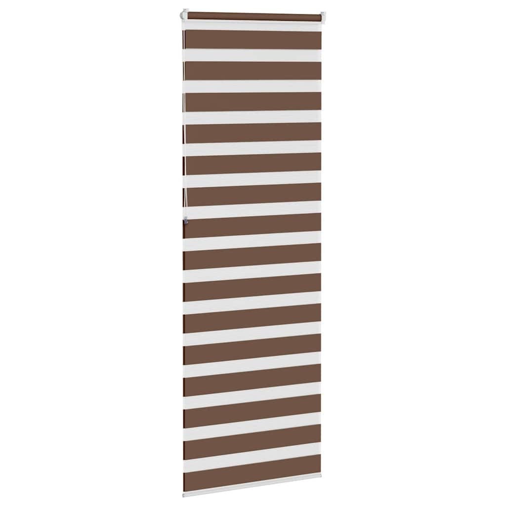 zebragardin brun 90x230cm stofbredde 85,9 cm polyester
