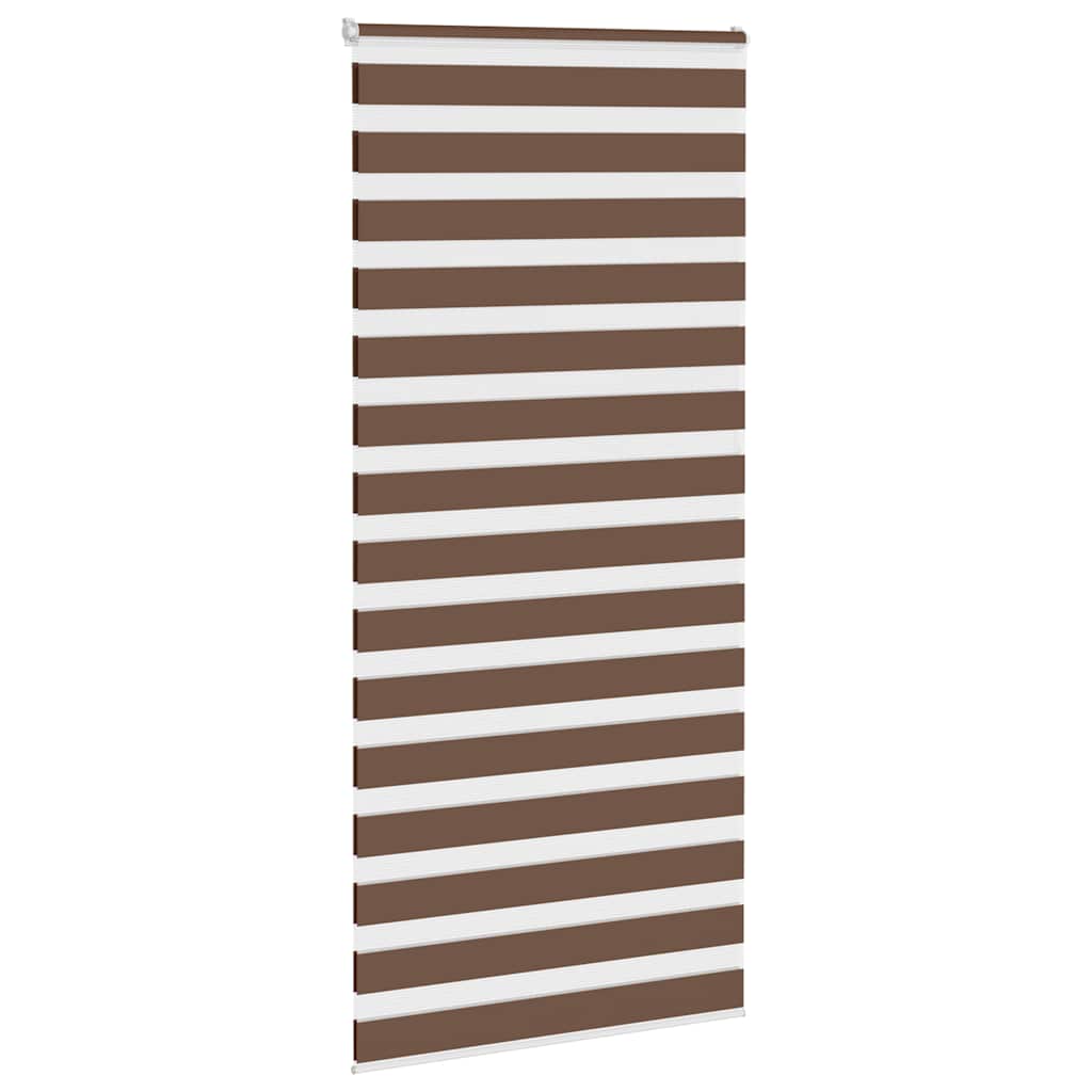 zebragardin brun 100x230 cm stofbredde 95,9 cm polyester