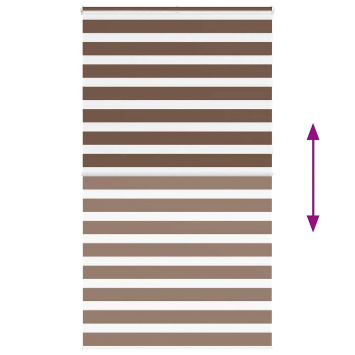zebragardin brun 120x230 cm stofbredde 115,9 cm polyester