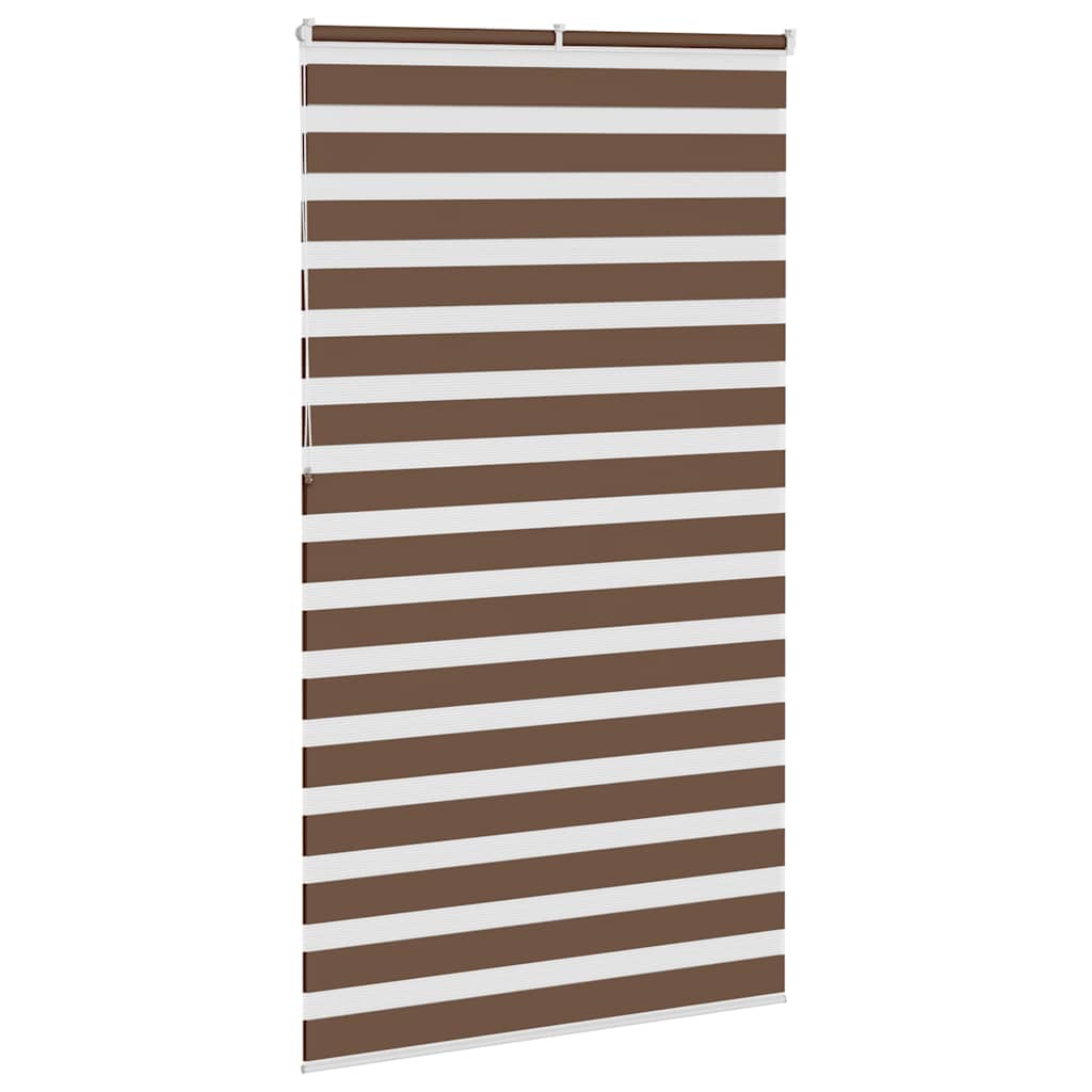 zebragardin brun 125x230 cm stofbredde 120,9 cm polyester