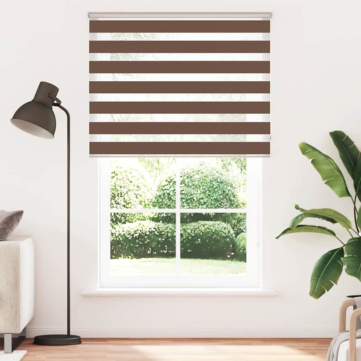 zebragardin brun 140x230 cm stofbredde 135,9 cm polyester