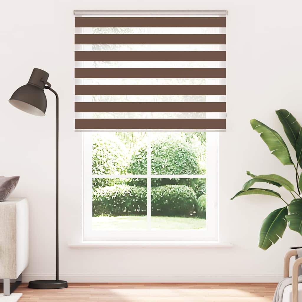zebragardin brun 150x230 cm stofbredde 145,9 cm polyester