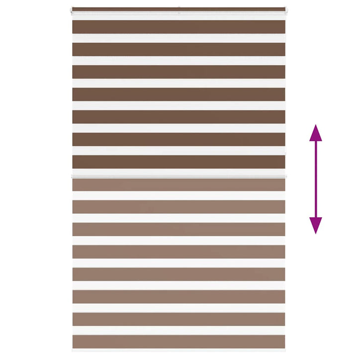 zebragardin brun 150x230 cm stofbredde 145,9 cm polyester