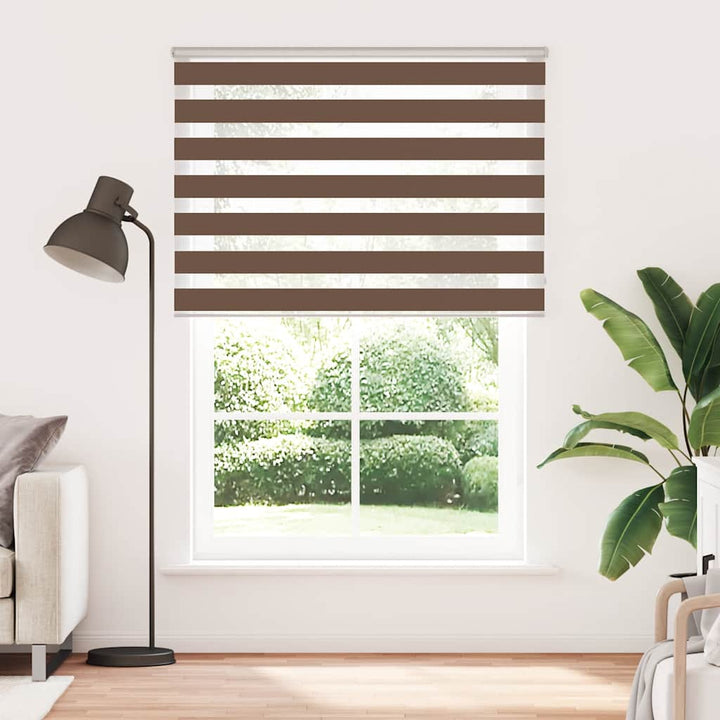 zebragardin brun 155x230 cm stofbredde 150,9 cm polyester