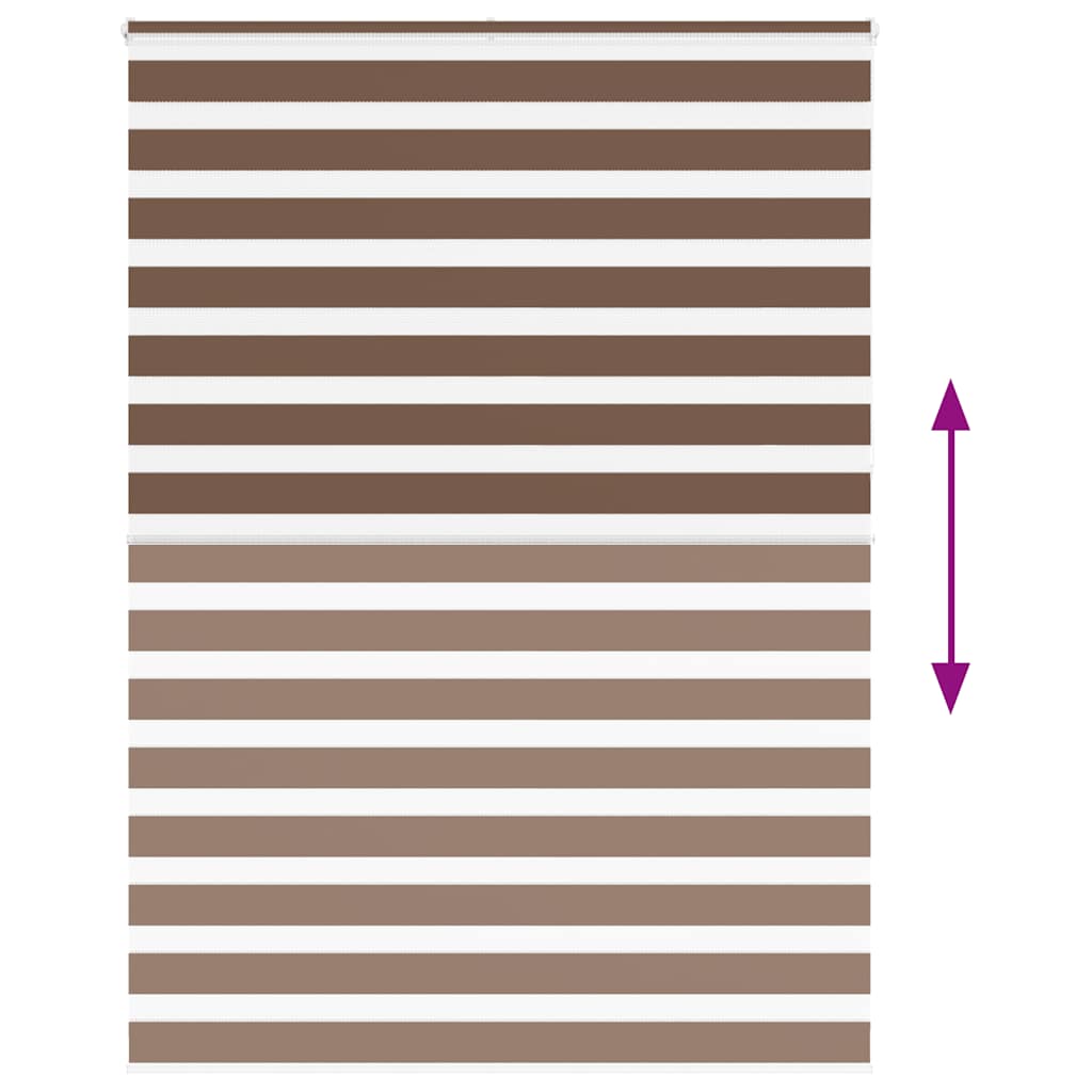zebragardin brun 165x230 cm stofbredde 160,9 cm polyester