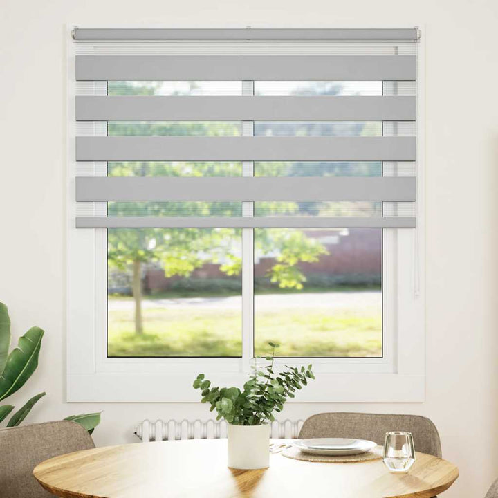 zebragardin lysegrå 130x100 cm stofbredde 125,9 cm polyester