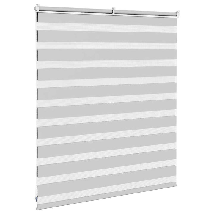 zebragardin lysegrå 135x100 cm stofbredde 130,9 cm polyester