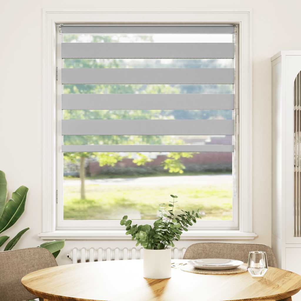 zebragardin lysegrå 115x150 cm stofbredde 110,9 cm polyester