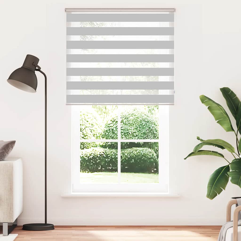 zebragardin lysegrå 125x230 cm stofbredde 120,9 cm polyester