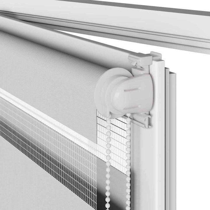 zebragardin lysegrå 145x230 cm stofbredde 140,9 cm polyester