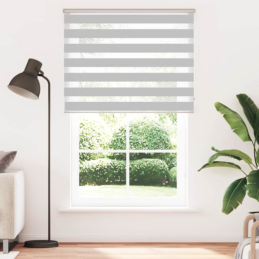 zebragardin lysegrå 150x230 cm stofbredde 145,9 cm polyester