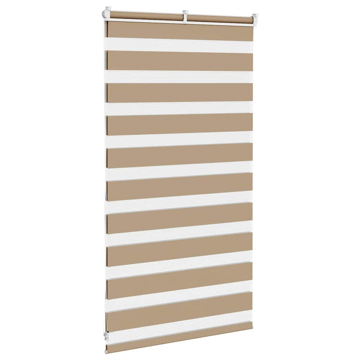 zebragardin sandbrun 90x100 cm stofbredde 85,9 cm polyester