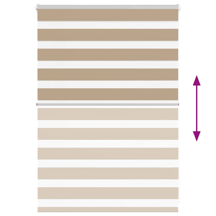 zebragardin sandbrun 100x100 cm stofbredde 95,9 cm polyester