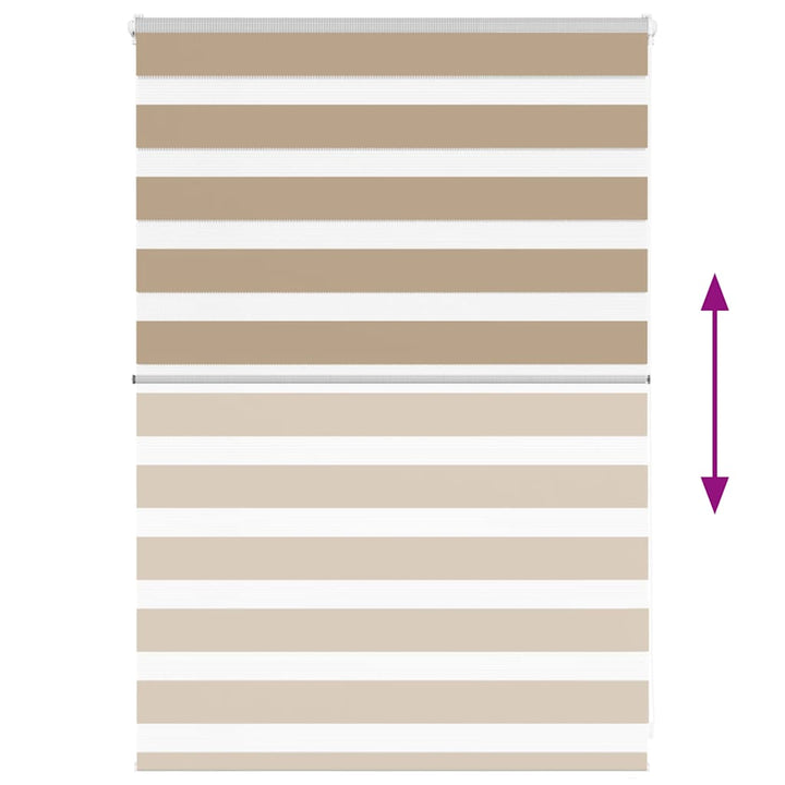 zebragardin sandbrun 105x100 cm stofbredde 100,9 cm polyester