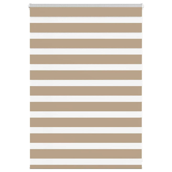 zebragardin sandbrun 115x100 cm stofbredde 110,9 cm polyester