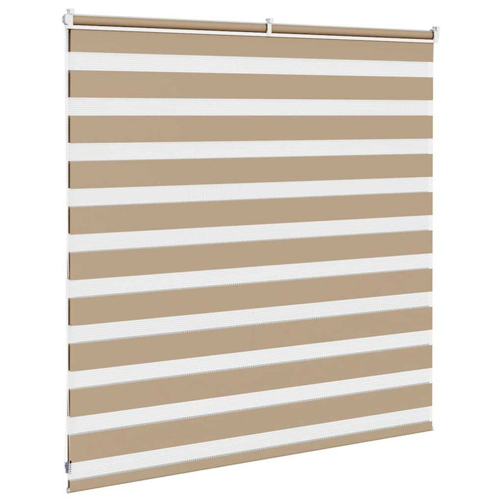 zebragardin sandbrun 145x100 cm stofbredde 140,9 cm polyester