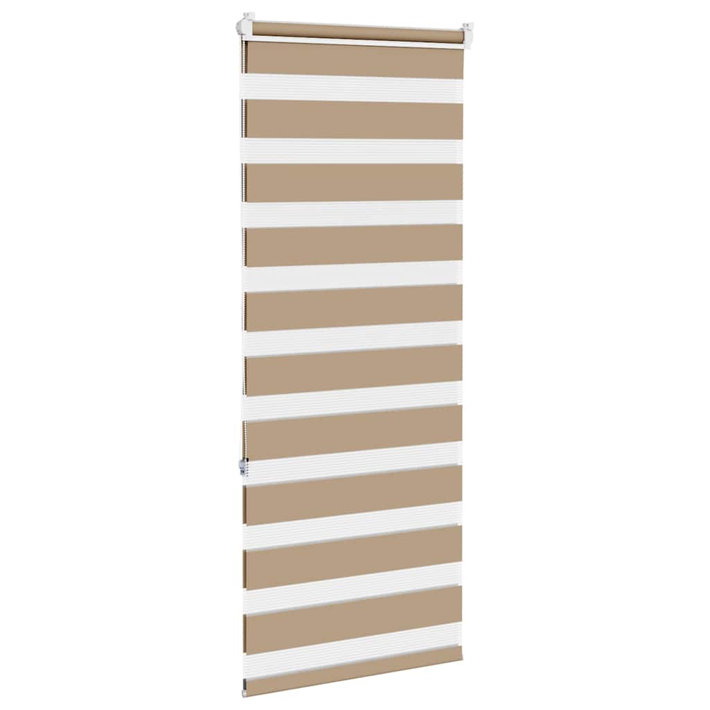 zebragardin sandbrun 65x150 cm stofbredde 60,9 cm polyester
