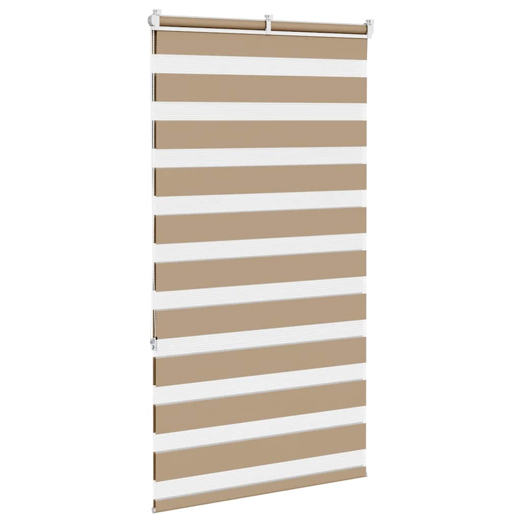 zebragardin sandbrun 90x150 cm stofbredde 85,9 cm polyester