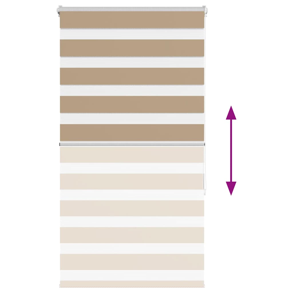 zebragardin sandbrun 90x150 cm stofbredde 85,9 cm polyester