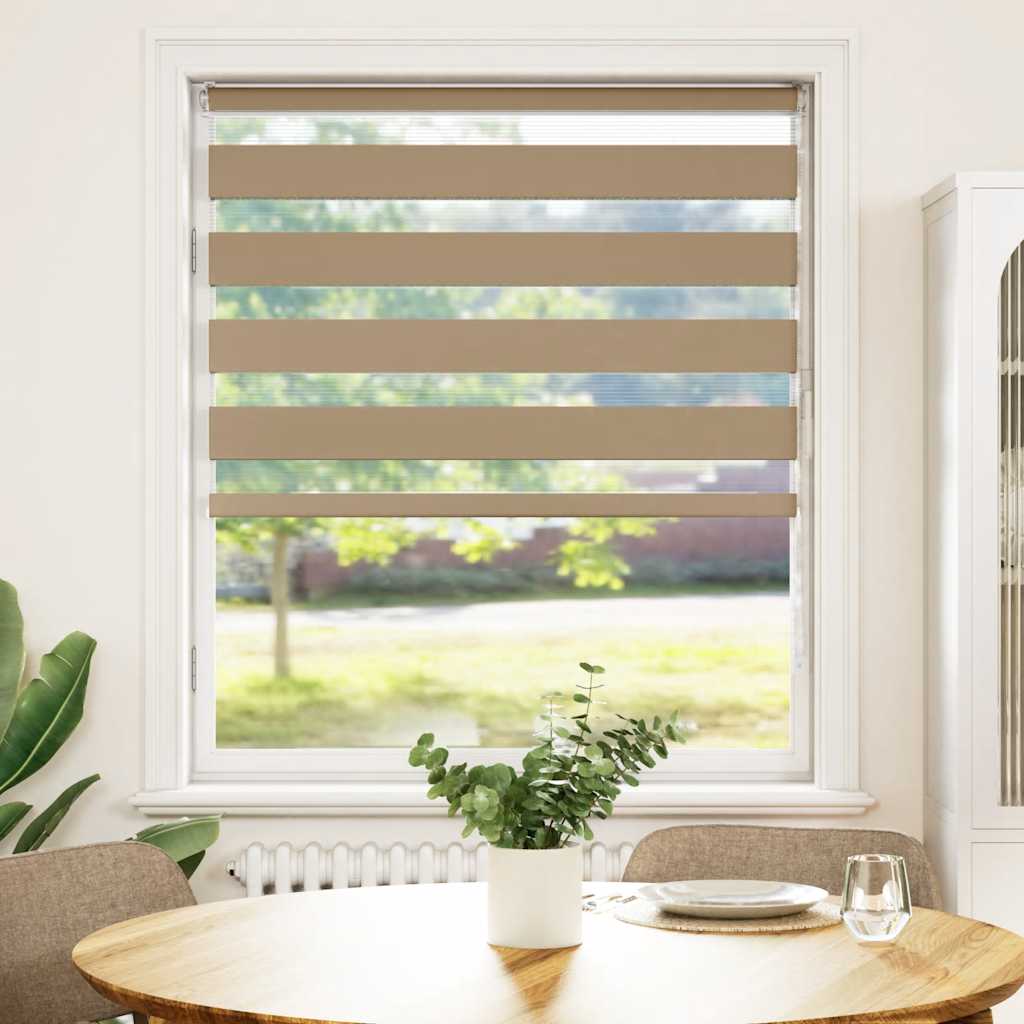 zebragardin sandbrun 105x150 cm stofbredde 100,9 cm polyester