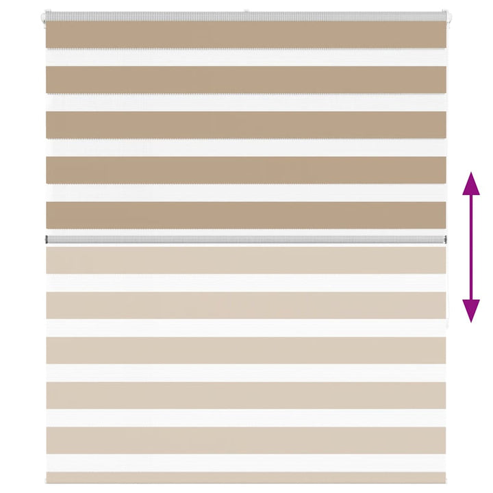 zebragardin sandbrun 120x150 cm stofbredde 115,9 cm polyester