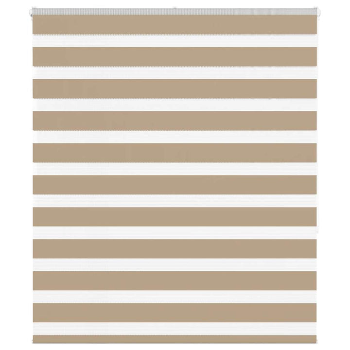 zebragardin sandbrun 125x150 cm stofbredde 120,9 cm polyester