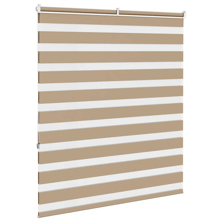 zebragardin sandbrun 130x150 cm stofbredde 125,9 cm polyester
