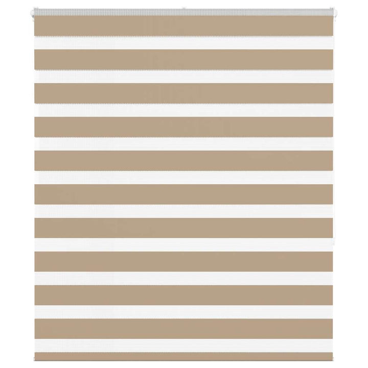 zebragardin sandbrun 135x150 cm stofbredde 130,9 cm polyester