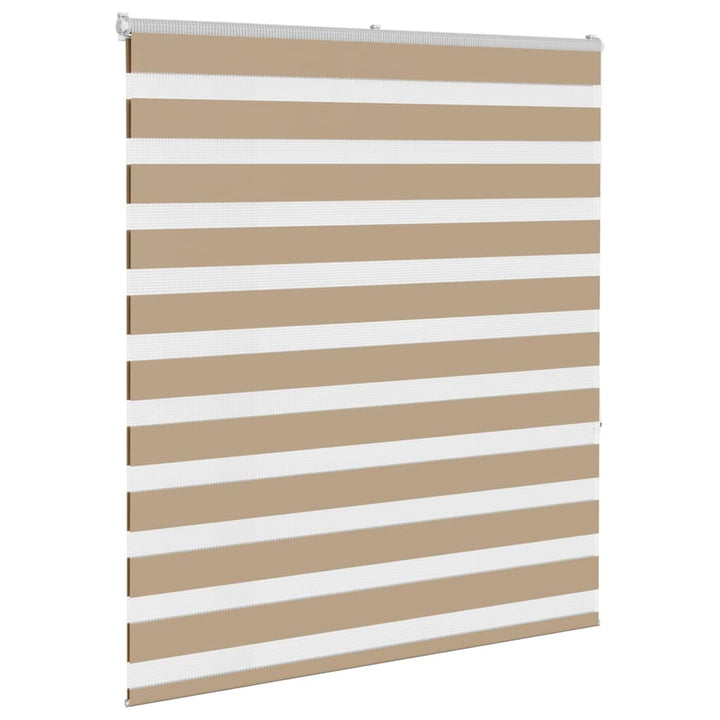 zebragardin sandbrun 135x150 cm stofbredde 130,9 cm polyester