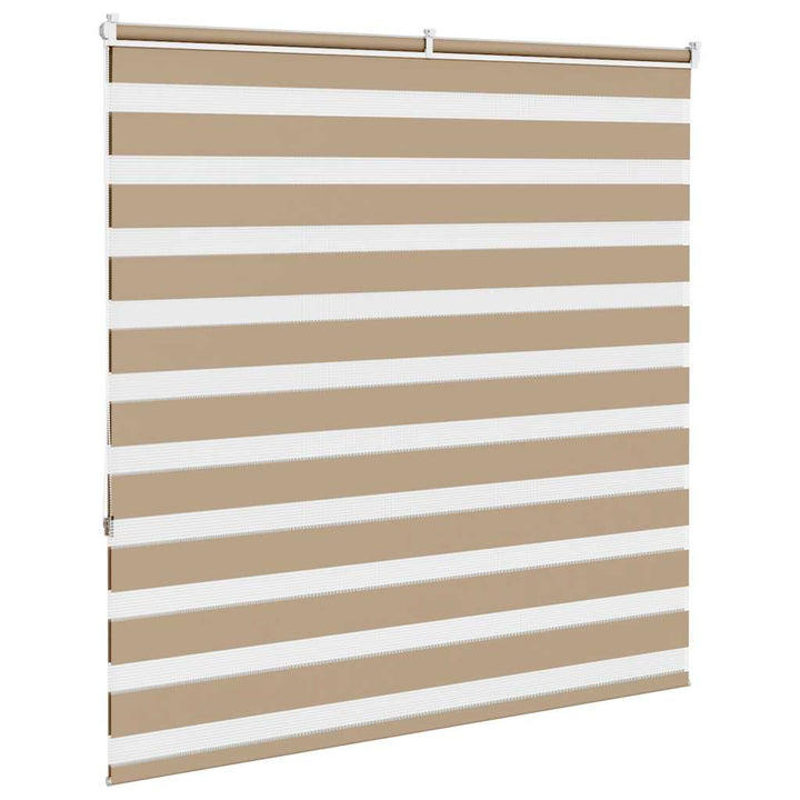 zebragardin sandbrun 145x150 cm stofbredde 140,9 cm polyester