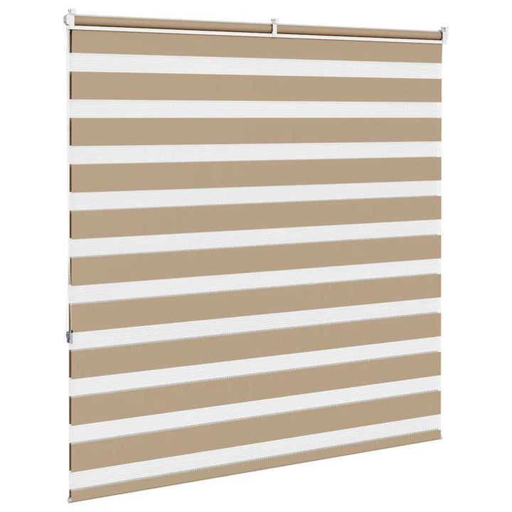 zebragardin sandbrun 150x150 cm stofbredde 145,9 cm polyester