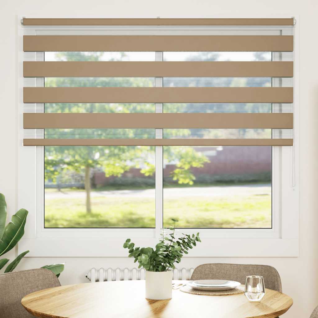zebragardin sandbrun 160x150 cm stofbredde 155,9 cm polyester