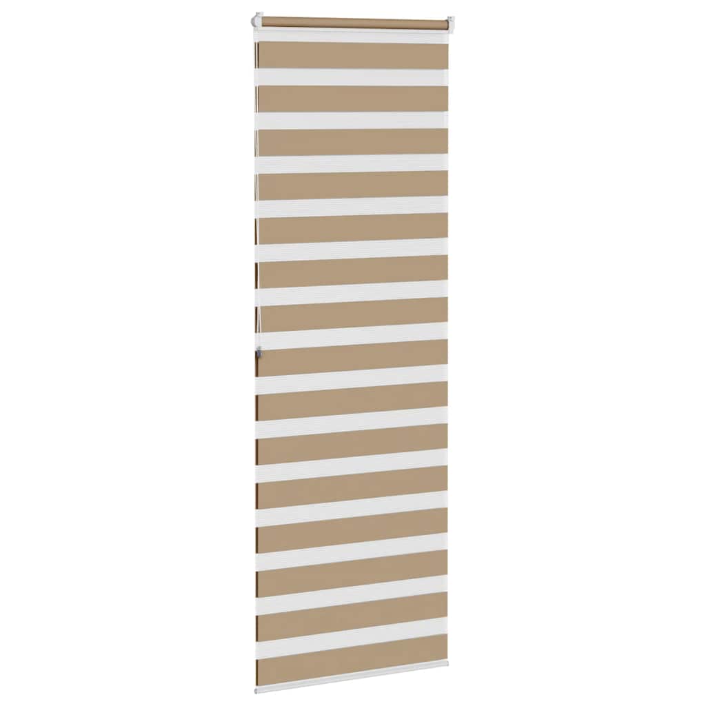 zebragardin sandbrun 75x200 cm stofbredde 70,9 cm polyester