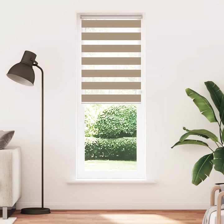 zebragardin sandbrun 80x200 cm stofbredde 75,9 cm polyester