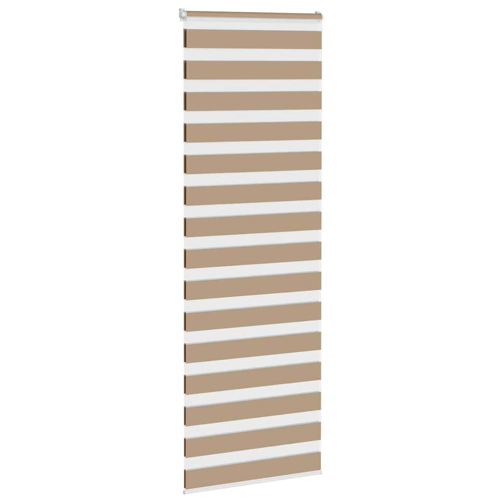 zebragardin sandbrun 80x200 cm stofbredde 75,9 cm polyester